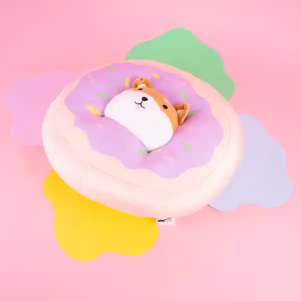 Almohada en Forma de Dona Shiba Inu Serie Miniso