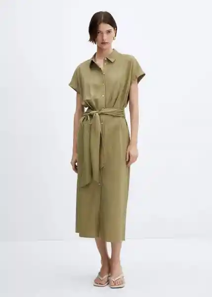 Vestido Adriana-W Khaki Talla XS Mujer Mango