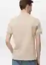 Camiseta Polo Rea Crudo Talla XL Hombre Mango