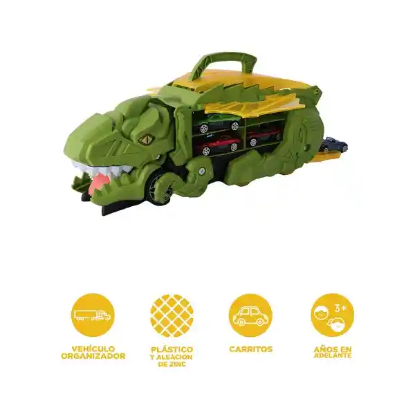 Juguete Vehículo Organizador de Pistas Verde Miniso