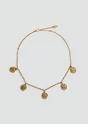 Collar Jansen Oro Talla 99 Mujer Mango