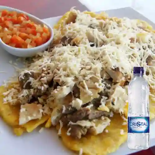 Combo Patacón con Todo + Cristal Sin Gas 500 ml