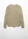 Jersey Cotton Khaki Talla S Hombre Mango