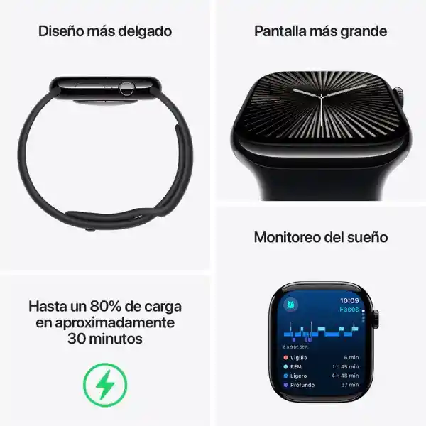 Apple Watch Series 10 Gps Rose Gold Aluminium Sport Loop 46 mm