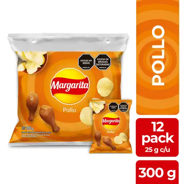 Margarita Snack Papas Pollo 25 g