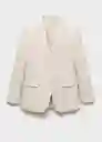 Blazer Americana Amalfi Crudo Talla 50 Hombre Mango