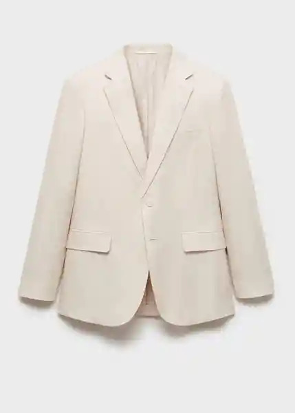 Blazer Americana Amalfi Crudo Talla 50 Hombre Mango