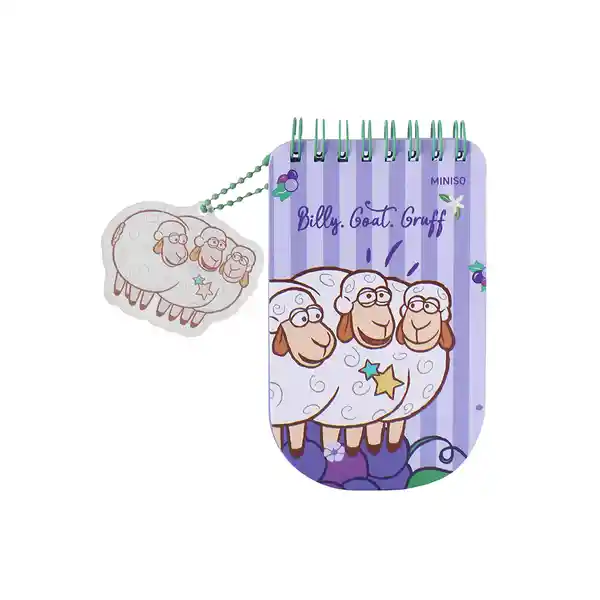 Libreta Mini Argollada de 48 Hojas Oveja Serie Miniso