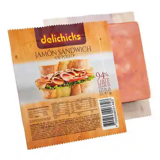 Delichicks Jamón Sándwich de Pollo