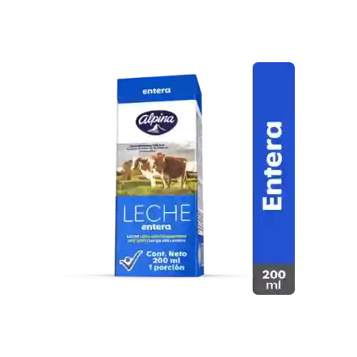 Caja Leche Alpina Entera 200ml