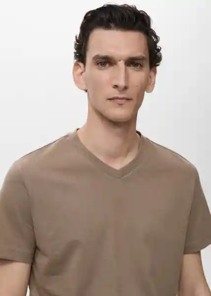 Camiseta Chelsea Marrón Talla L Hombre Mango