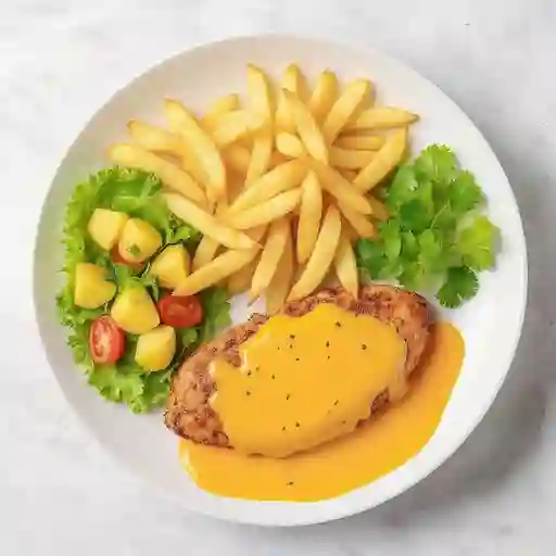 Pechuga Con Queso Cheddar