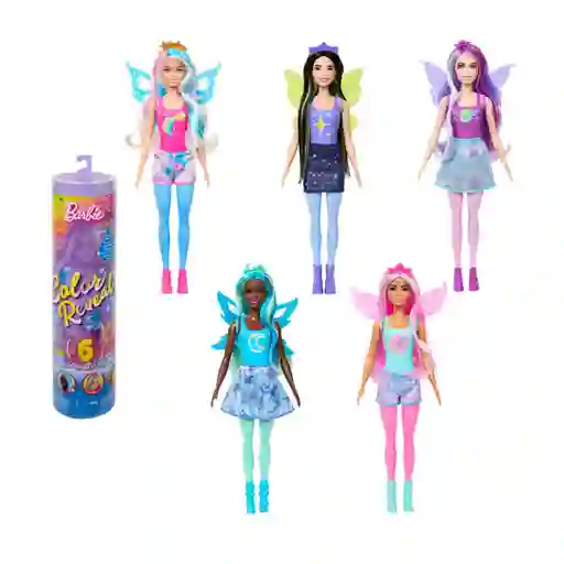 Barbie Muñeca Color Reveal Galaxia Arcoíris