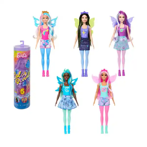 Barbie Muñeca Color Reveal Galaxia Arcoíris