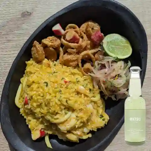 Arroz Cremoso&Chicharrón +Hatsu Sandía/Albahaca 300ml