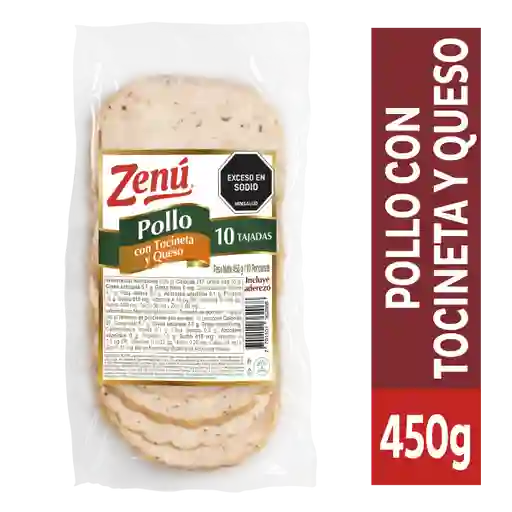 Pollo Con Tocineta y Queso Zenu