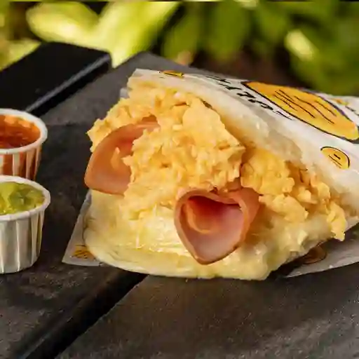 Melodía de jamón con huevo