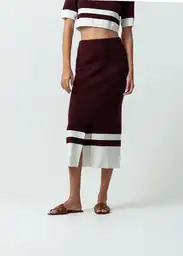 Falda Mujer Morado Sombrío Ultra Oscuro Talla S 542G035 Naf Naf