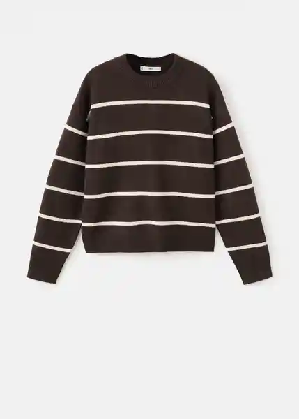 Saco Jersey Marina Chocolate Talla M Mujer Mango