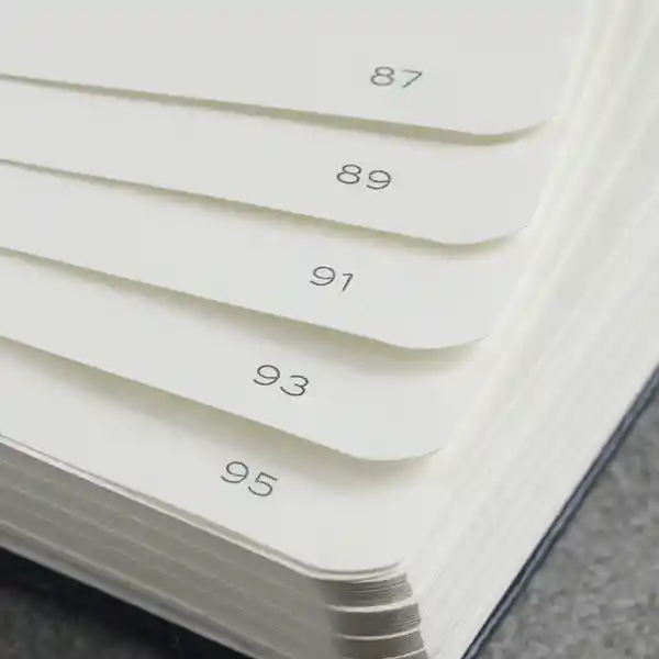 Leuchtturm1917 Cuaderno Pequeño Blanca Negro Hc