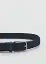 Cinturón Elastic Navy Talla 91 Hombre Mango