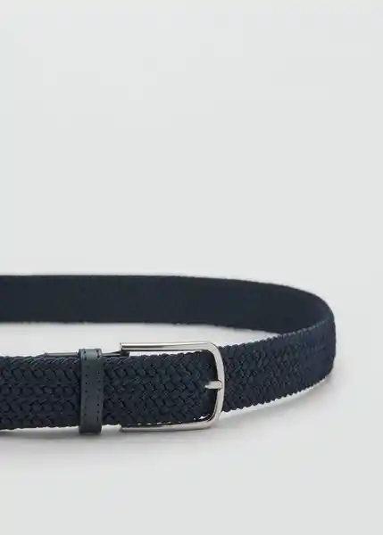 Cinturón Elastic Navy Talla 91 Hombre Mango