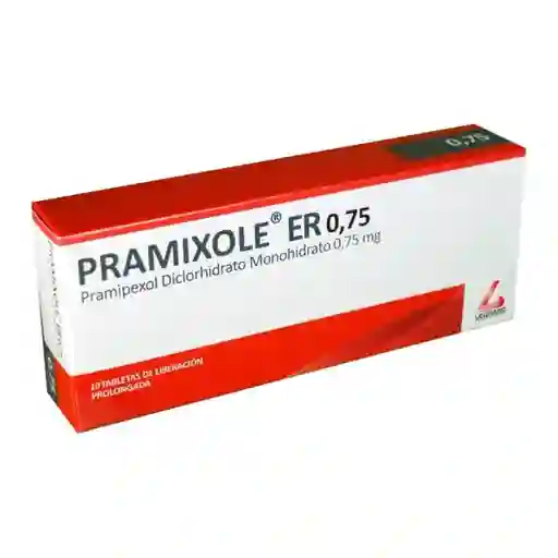 Pramixole ER (0.75 mg) 10 Tabletas