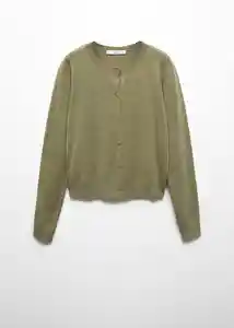 Buzo Cardigan Lukabob Khaki Talla 18 Mujer Mango