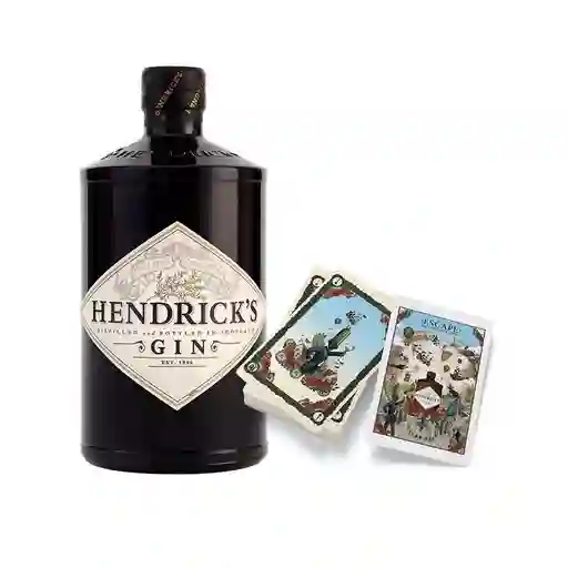 Hendricks 750 Ml + Baraja Poker Hendricks