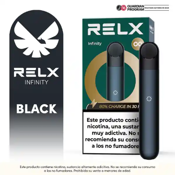 Relx Vapeador Dispositivo Recargable Infinity Negro