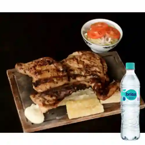 Combo Medio Pollo Arabe Papa Cocida +Brisa S/gas 600ML