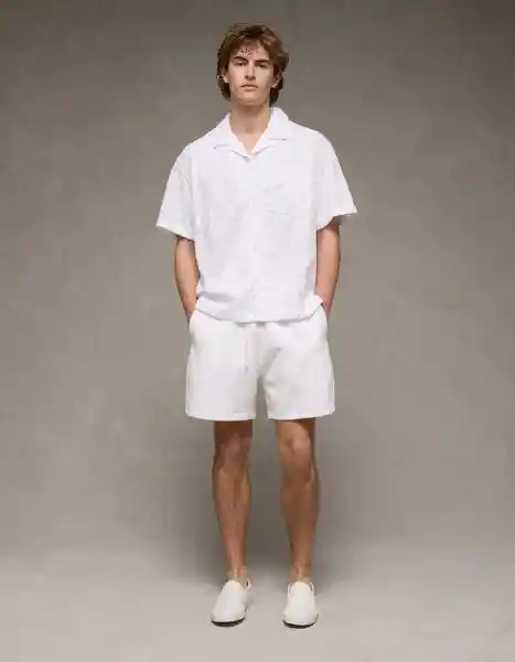 Camisa Hombre Blanco Talla Large 2920100 American Eagle