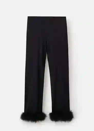 Pantalón Xplumi Negro Talla M Mujer Mango