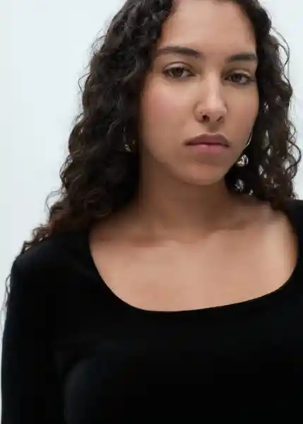 Vestido XVIcky Negro Talla M Mujer Mango