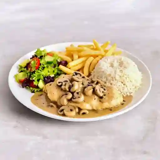 PECHUGA EN SALSA DE CHAMPIÑONES