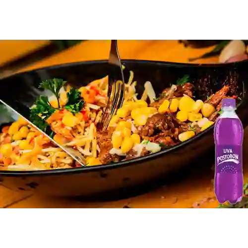Combo Mazorcada de Pollo + Postobon Uva 400 ml