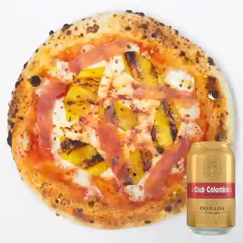 Combo Pizza Italian Wannabe + Club Cola Dorada Lata 330ml