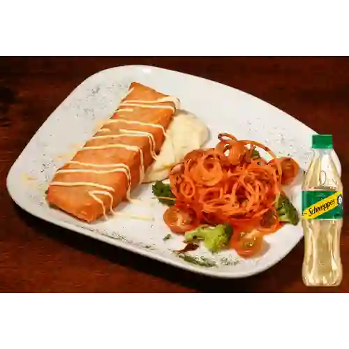 Combo Salmón Crocante + Schweppes Ginger Ale 400ML
