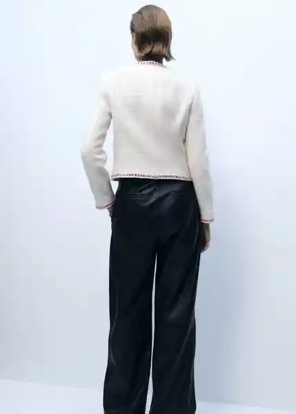 Chaqueta Fresnat Crudo Talla L Mujer Mango