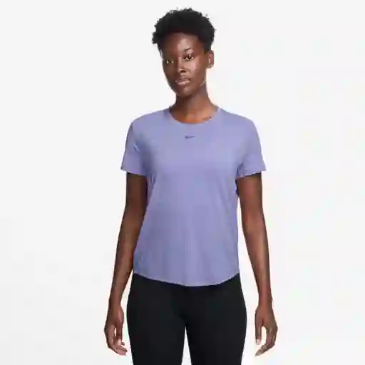 Nike Camiseta W One Classic Df Top Manga Corta Mujer Morado S