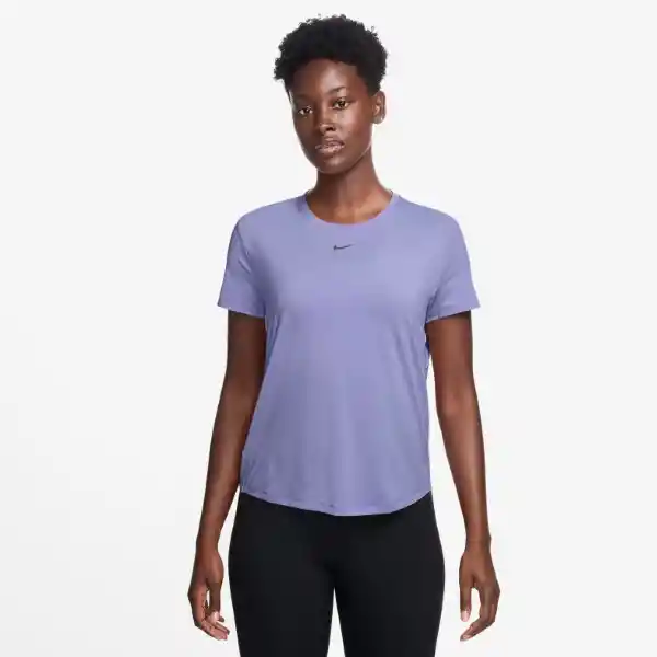 Nike Camiseta W One Classic Df Top Manga Corta Mujer Morado S