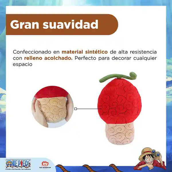 Cojín Fruta Del Diablo Hito Hito Serie One Piece Miniso