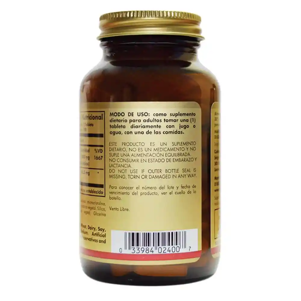 SOLGAR Suplemento Dietario Vitamina C (1000 mg)