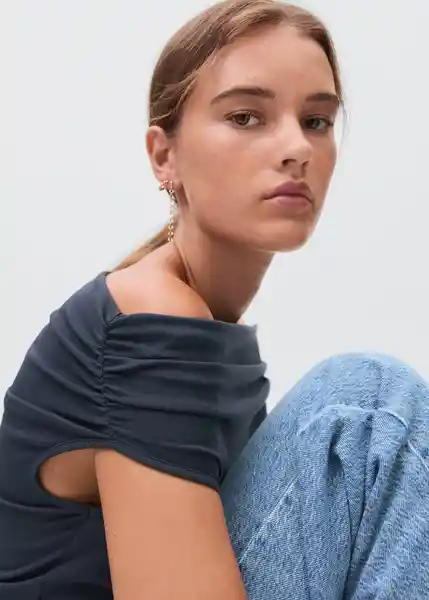 Camiseta Melanie Navy Talla 18 Teen Niñas Mango