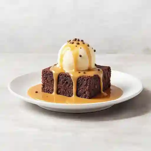 Brownie Con Helado