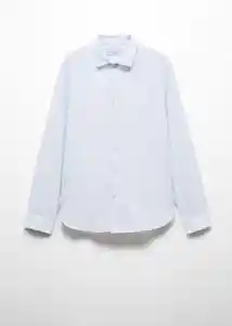 Camisa Roux Celeste Talla M Hombre Mango