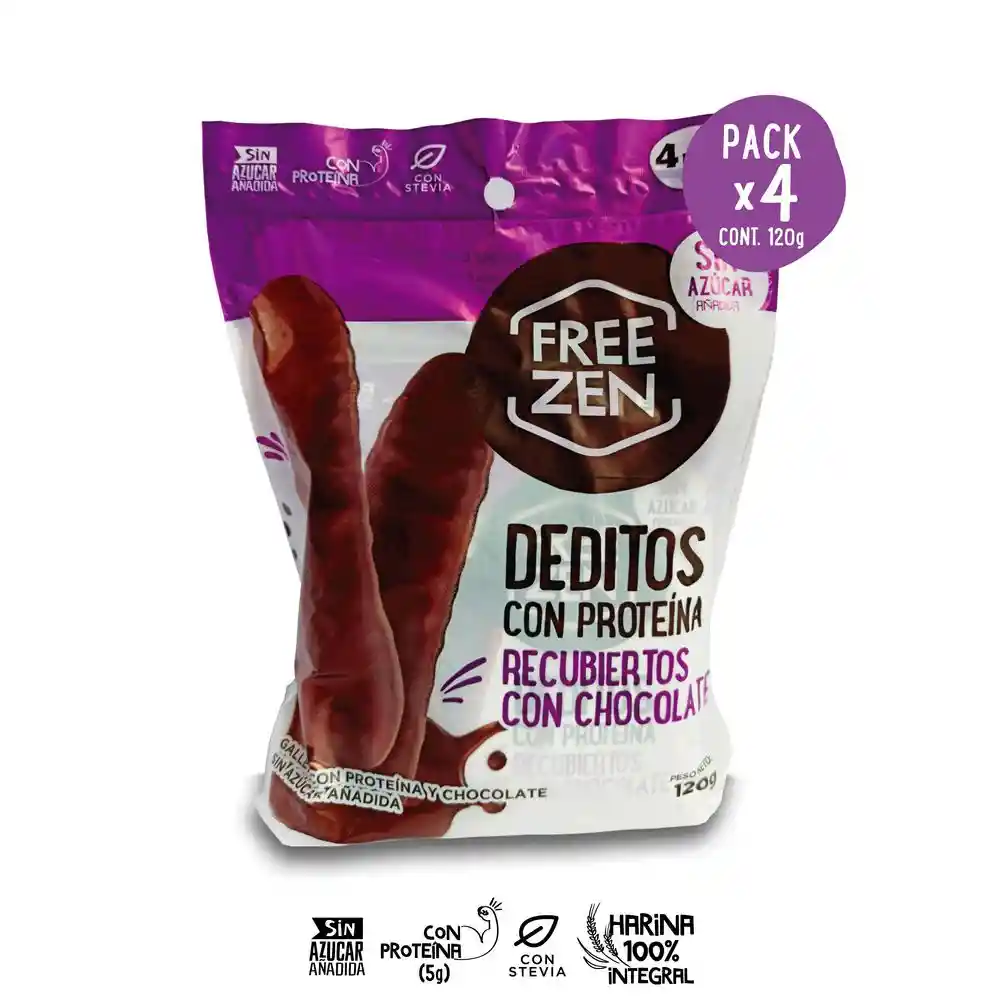 Freezen Deditos con Proteína Sabor Chocolate