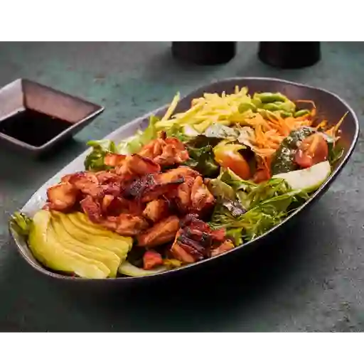 Ensalada de salmón a la parrilla 180 gr