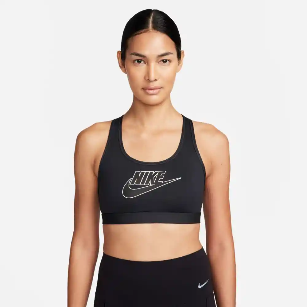 Nike Crop Nk Df Swsh Pded Futura Mujer Negro L