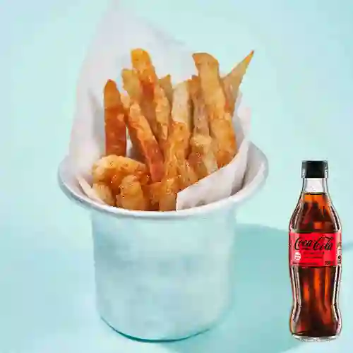 Combo Papas Fritas + Coca Cola Sin Azúcar 300ML